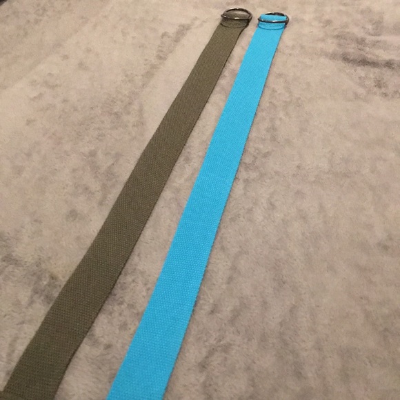 X2-Toddler Boys Belts (Olive & Turquoise) - Picture 2 of 4
